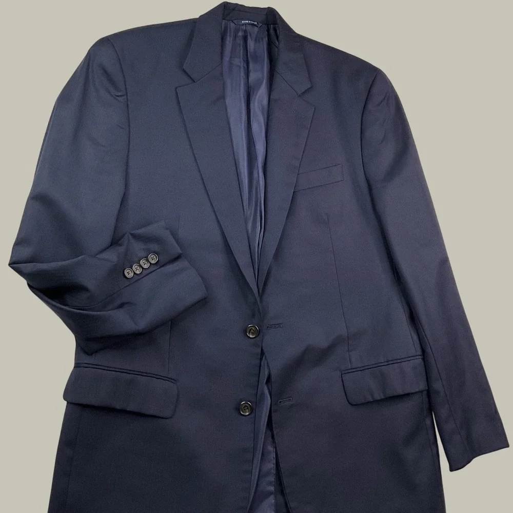 Ralph Lauren blazer coat Mens 42L Navy Blue 100% Wool